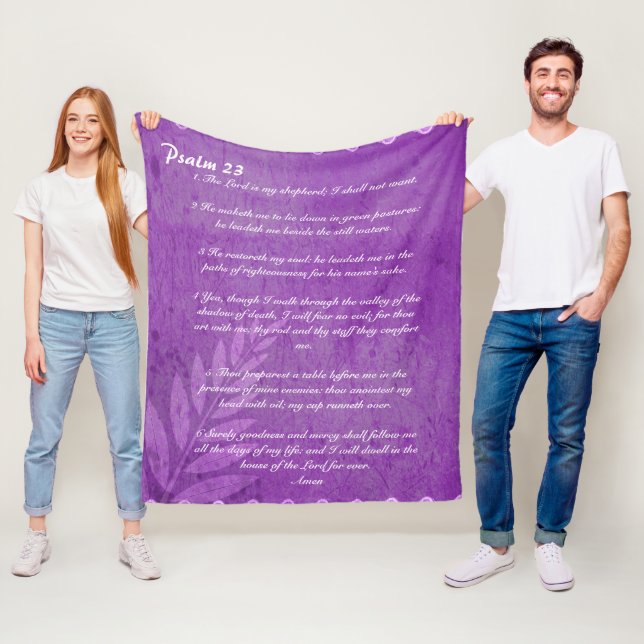 Couverture Polaire Psaume 23 Lilac polaire (En situation)