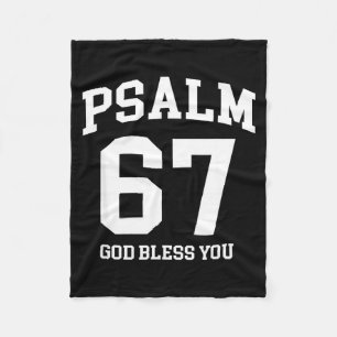 Couverture Polaire Psaume 67 chrétien 6 7 Six Sept Jésus drôle Meme