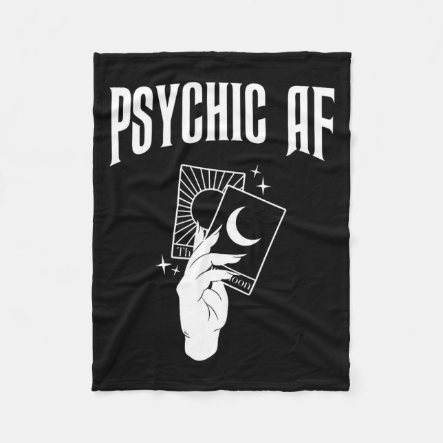 Couverture Polaire Psychic Af Funny New Age Occult Tarot Clairvoyant  (Devant)