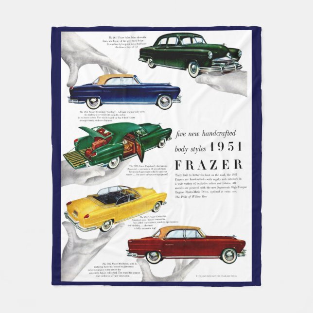 Couverture Polaire Publicité automobile de Frazer en 1951 (Devant)