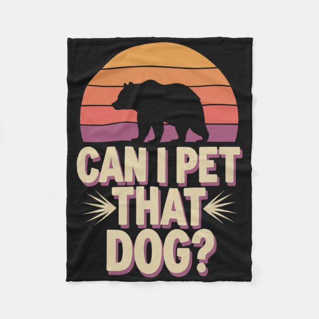 Couverture Polaire Puis-je caresser cet ours-chien  (Devant)
