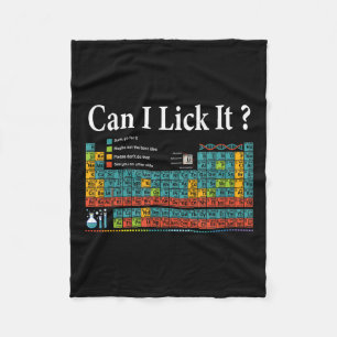 Couverture Polaire Puis-je le Lick Table périodique Enseignant Enfant