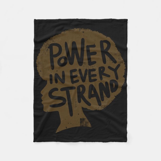 Couverture Polaire Puissance dans chaque strand Afro Pride Sticker (Devant)