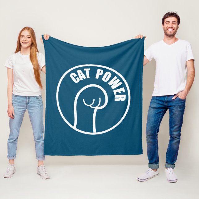 Couverture Polaire Puissance du chat (En situation)
