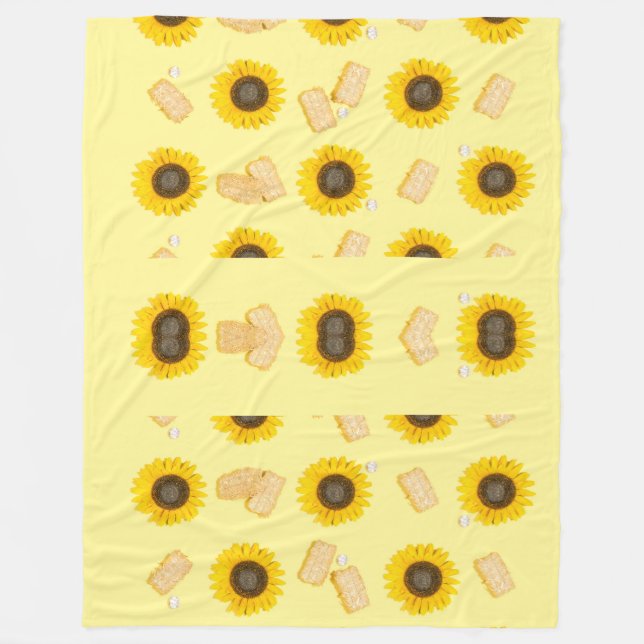 Couverture Polaire puissance du tournesol (Devant)