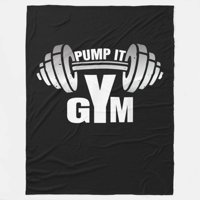 Couverture Polaire Pump It Ness Gym Sport Motivation Men Women Kid (Devant)