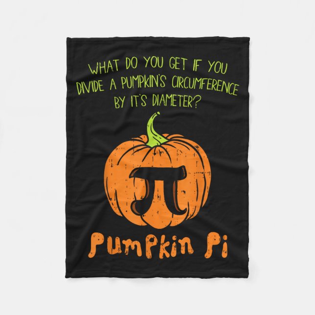 Couverture Polaire Pumpkin E Math Shirt Funny Halloween Thanksgiving  (Devant)