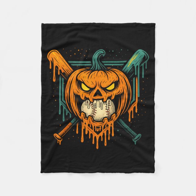 Couverture Polaire Pumpkin Halloween Baseball Ice Cream Drip Soky Boy (Devant)