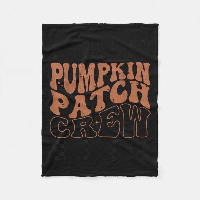 Couverture Polaire Pumpkin Patch Crew Halloween Pumpkin Patch Fall Fa (Devant)