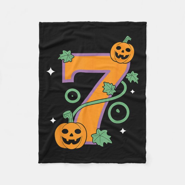 Couverture Polaire Pumpkin Six Seven 67 Matching 7 Halloween Couple  (Devant)
