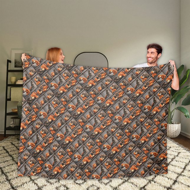 Couverture Polaire Punch Bébé Singe (Créateur téléchargé)