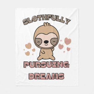 Couverture Polaire Punition d'animal de paresseux Kawaii