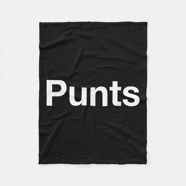 Couverture Polaire Punts Funny Shirt, Punts Funny Saying Quote Shirt, (Devant)