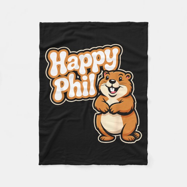 Couverture Polaire Punxy Phils Cute Groundhog Day Costume February 2n (Devant)