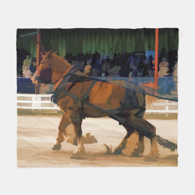 Couverture Polaire Pure Horsepower - Horse Pulling Event (Devant (Horizontal))