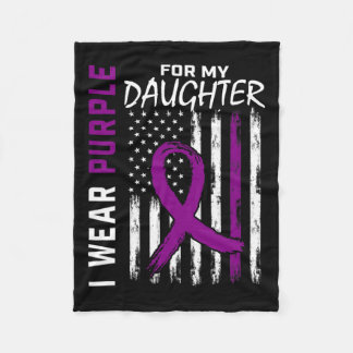 Couverture Polaire Purple Daughter Pancreatic Cancer Awareness Usa Fl