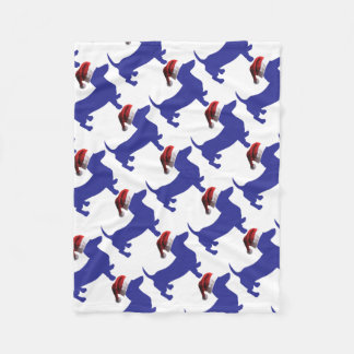Couverture Polaire Purple-Doxie—Et-Père Noël-Casquette