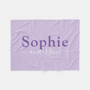 Couverture Polaire Purple fille personnalisée