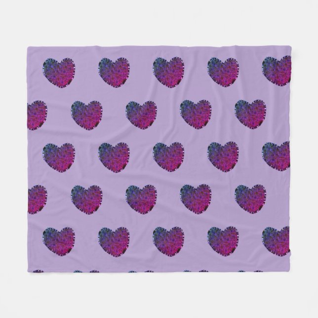 Couverture Polaire Purple Heart Fleece Blanket (Devant (Horizontal))