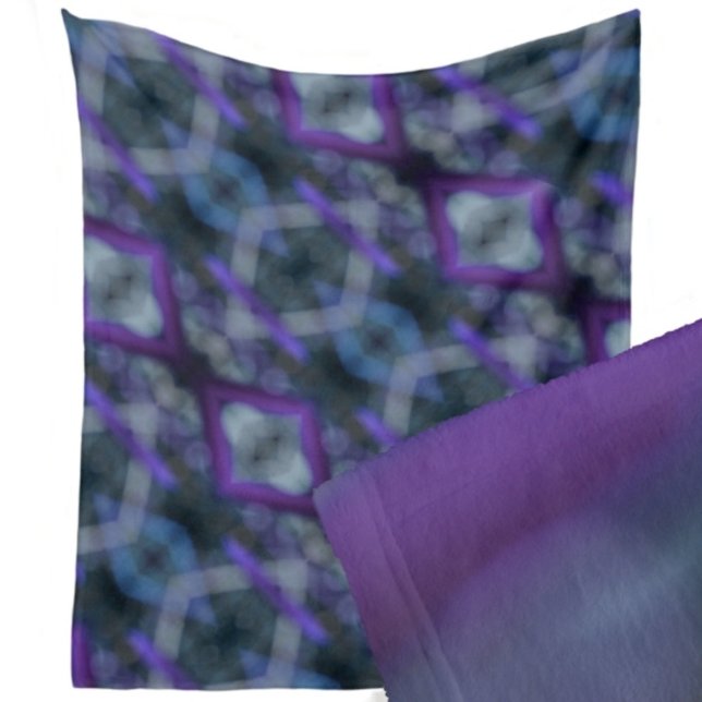 Couverture Polaire Purple Medley Boho Chic (Créateur téléchargé)