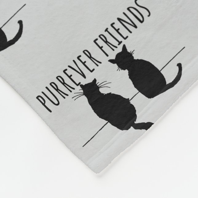 Couverture Polaire Purrever Friends Cute Cat Best Friends (Coin)