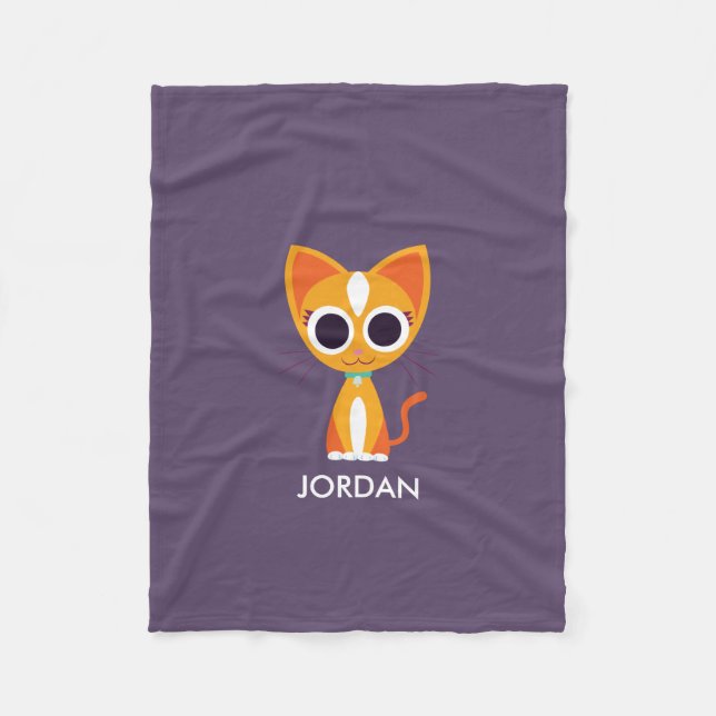 Couverture Polaire Purrl le chat (Devant)