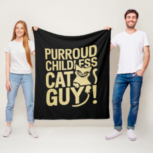 Couverture Polaire Purroud Childless Cat Guy Voter Pour Le Président