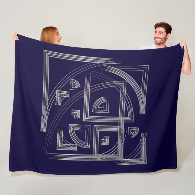 Couverture Polaire Puzzle Fibonacci (En situation)