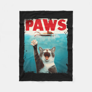 Couverture Polaire Pws Chat Souris Parodie Chat Requin Chasse Souris
