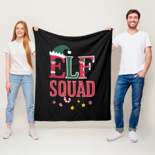 Couverture Polaire Pyjamas de Noël assortis pour famille d'elfes Esco
