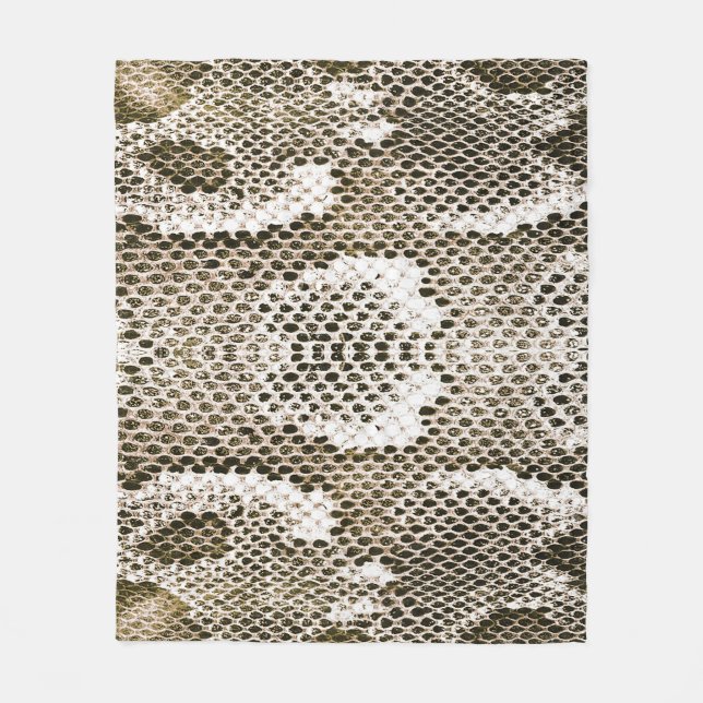 Couverture Polaire Python Skin : Design Motif animal (Devant)