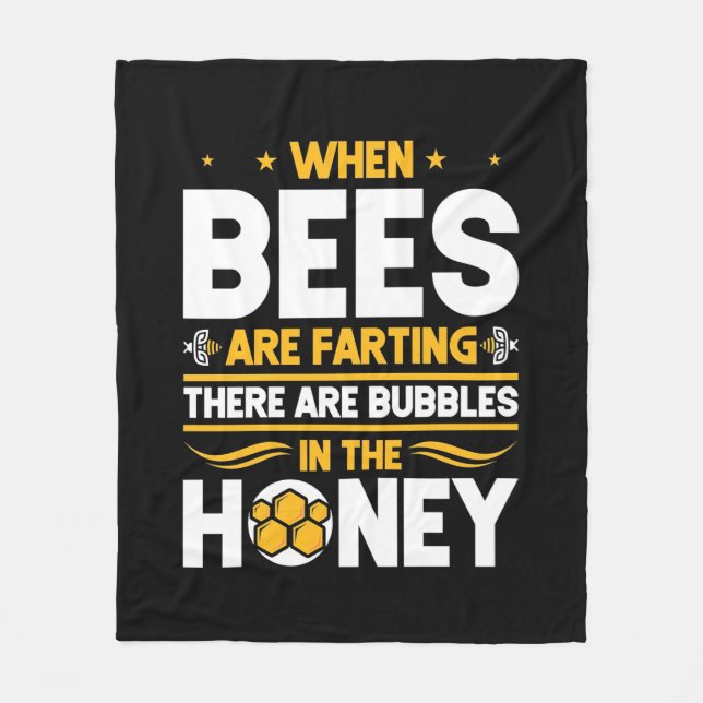 Couverture Polaire Quand les abeilles font des pets (Devant)