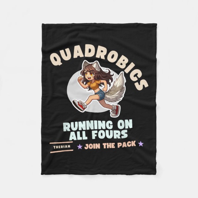 Couverture Polaire Quardrobics Therian Gear For Ado Tween Girl Fox W (Devant)