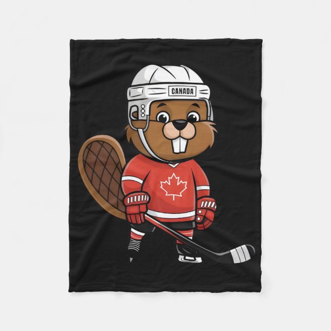Couverture Polaire Quatre Nations Ttle Glol Face-off Castor Canadien  (Devant)