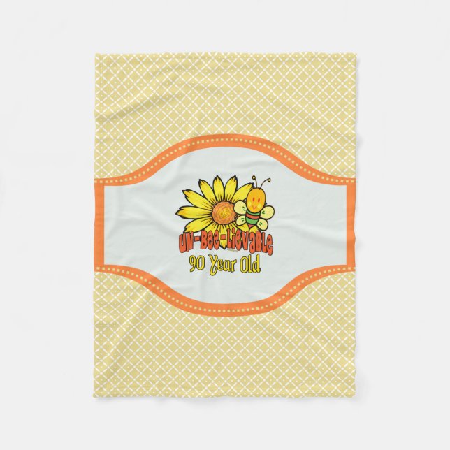 Couverture Polaire quatre-vingt-dixième anniversaire - incroyable à (Devant)