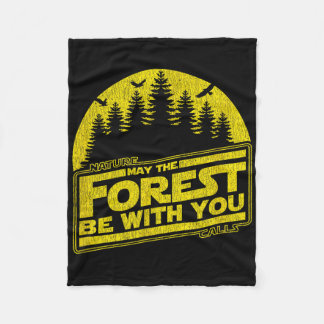 Couverture Polaire Que La Forêt Soit Avec Vous Nature Jaune Été Ca