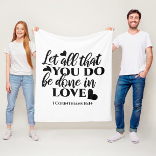Couverture Polaire Que tout soit fait dans l'amour - 1 Co 16:14
