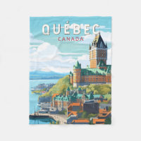 Québec Canada Travel Art Vintage