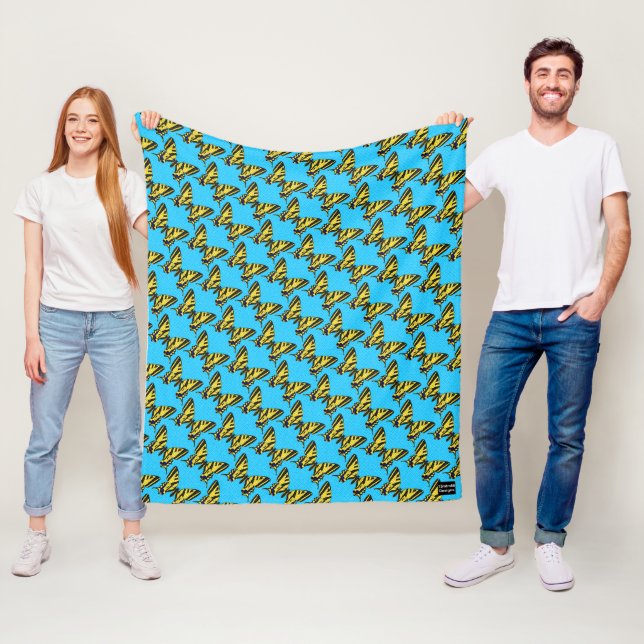 Couverture Polaire Queue d'hirondelle - Plaid en laine (En situation)
