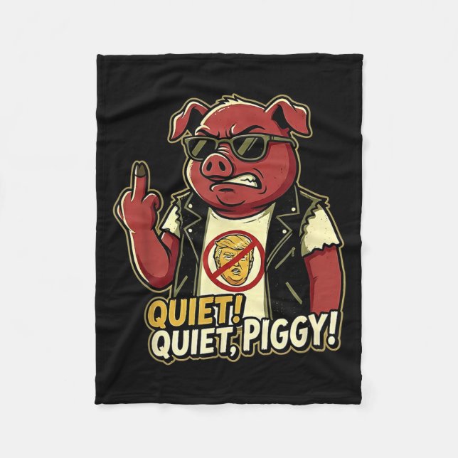 Couverture Polaire Quiet Ggy Sarcastic Litical Humor Funny Design Gif (Devant)