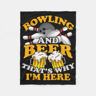 Couverture Polaire Quille de bowling Joueur de quilles Équipe de quil