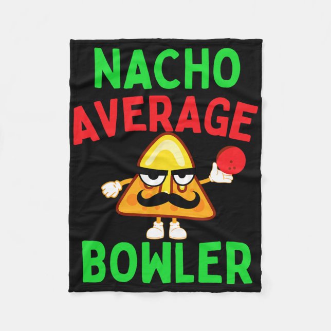 Couverture Polaire Quilleur moyen nacho Cinco De Mayo Bowling mexicai (Devant)