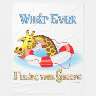 Couverture Polaire Quoi que Flotte votre Giraffe 2
