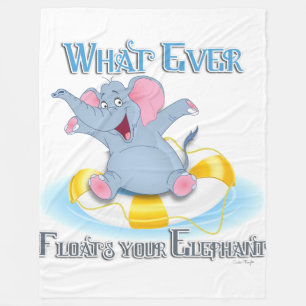 Couverture Polaire Quoi qu'il flotte votre éléphant
