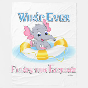 Couverture Polaire Quoi qu'il flotte votre éléphant 3