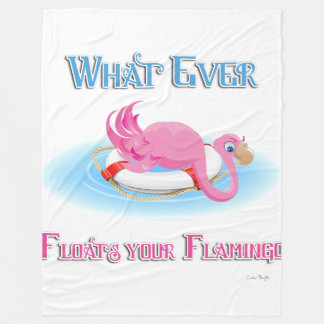 Couverture Polaire Quoi qu'il flotte votre Flamant rose 3
