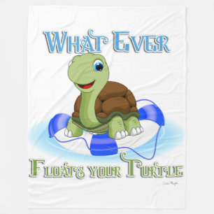 Couverture Polaire Quoi qu'il flotte votre tortue 2