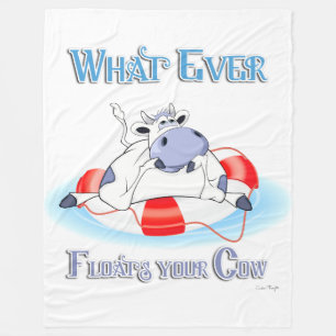 Couverture Polaire Quoi qu'il flotte votre vache 3