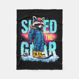 Couverture Polaire Raccoon Sports D'Hiver Hommes Ski Partagé Le Gnar 