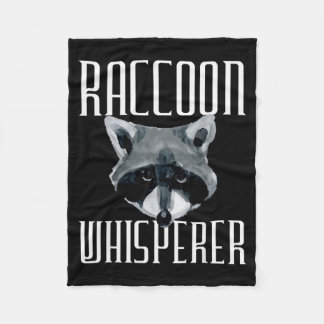 Couverture Polaire Raccoon Whisperer - Funny Raccoon Lover Animal Lov